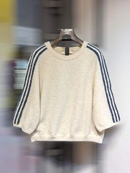 Pull  Lyna écru/bleu