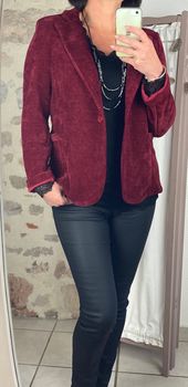 Veste velours Bordeaux