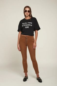 Pantalon Toxik boutons camel