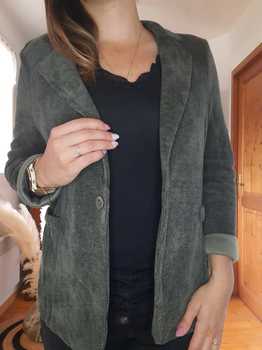 Veste velours kaki