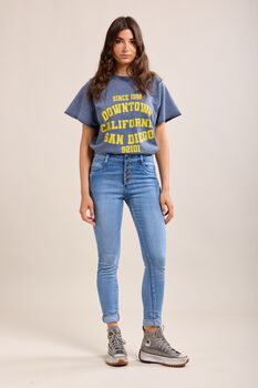 Jean Toxik délavé boutons