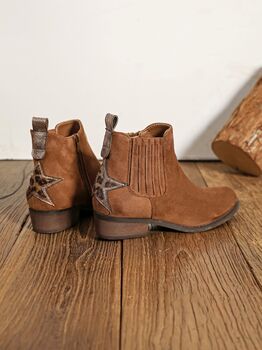 Bottines Étoile camel