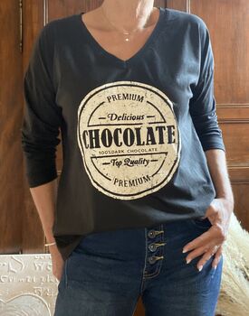 Tee-shirt manches longues Chocolate choco