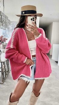 Gilet Angela rose fluo