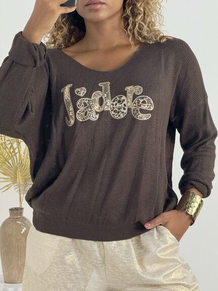 Pull J’adore choco