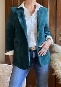 Veste velours vert