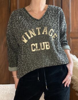 Sweat Vintage kaki