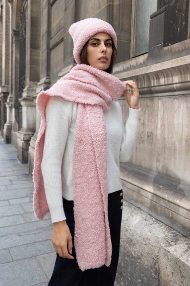 Écharpe Carla rose