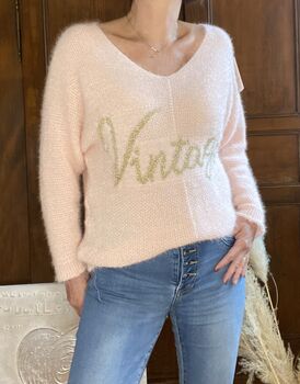 Pull Vintage rose