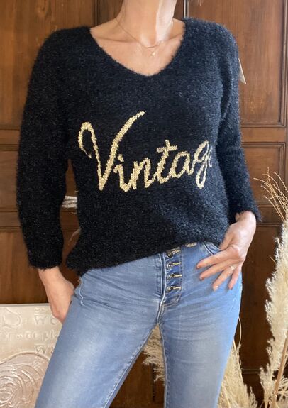Pull Vintage noir