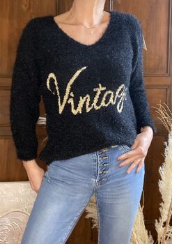 Pull Vintage noir