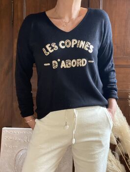 Pull Les copines noir