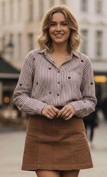 Chemise Coeurs choco