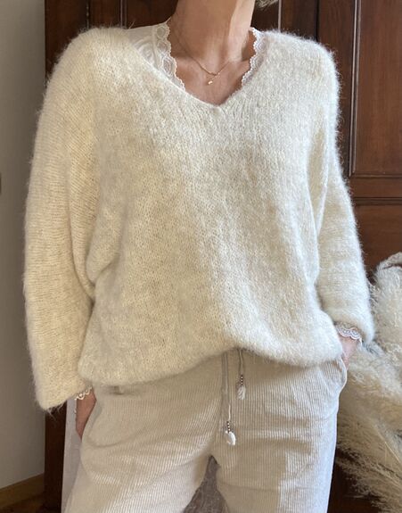 Pull Alma écru