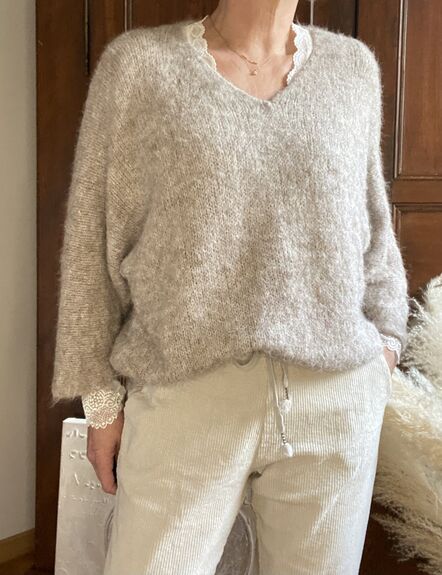 Pull Alma taupe