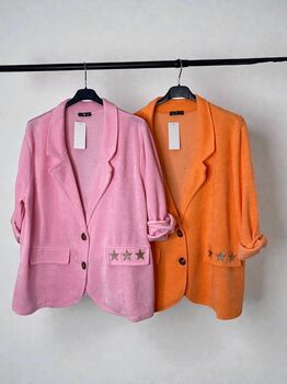 Veste en velours étoile