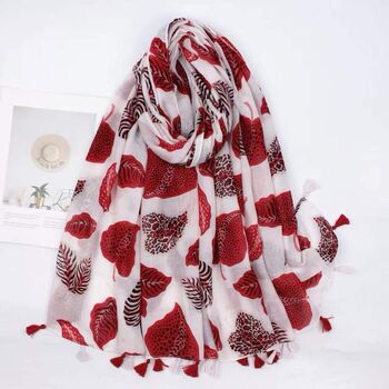 Foulard Adèle rouge