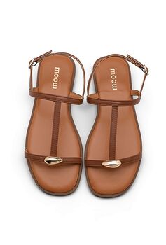 Chaussures nu-pieds Clara camel