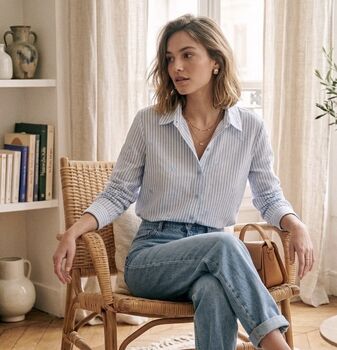 Chemise rayée Coeurs