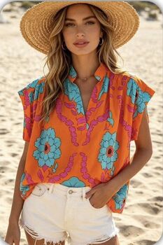 Tunique Ambre orange