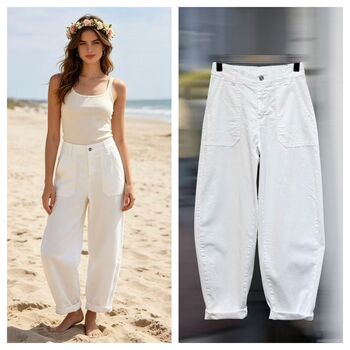 Pantalon ballon blanc