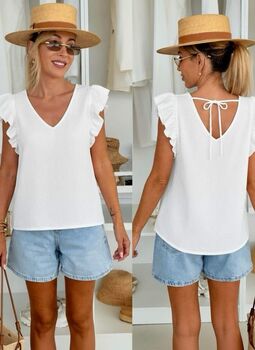 Top Paloma blanc