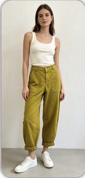 Pantalon ballon olive