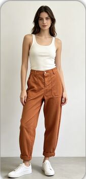 Pantalon ballon rouille