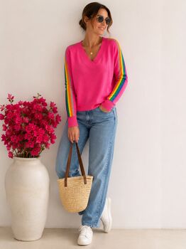 Pull Thaïs fuchsia