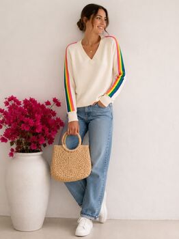 Pull Thaïs écru