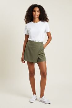 Jupe short kaki
