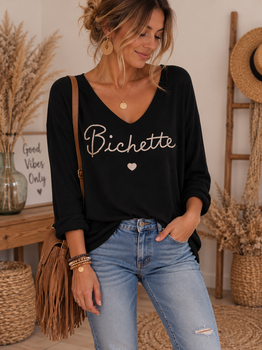 Pull fin Bichette noir