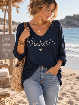 Pull fin Bichette marine