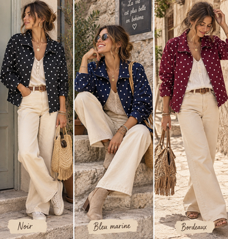 Blouson à pois