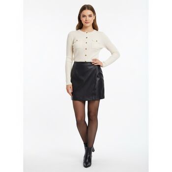 Jupe simili cuir noir