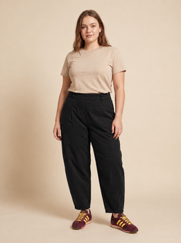 Pantalon ballon grande taille noir