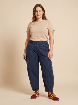 Pantalon ballon grande taille marine