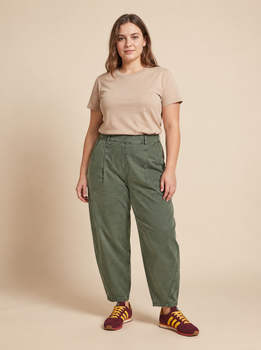Pantalon ballon grande taille kaki