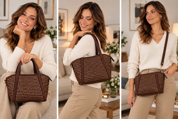 Sac Clouté choco