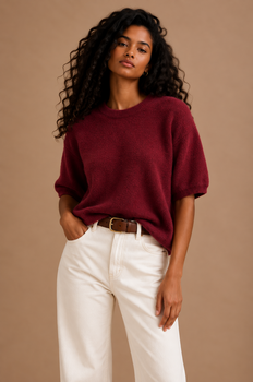 Pull Lou bordeaux