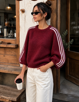 Pull  Lyna bordeaux