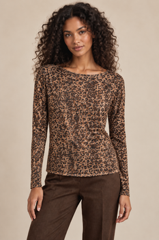 Sous pull léopard choco