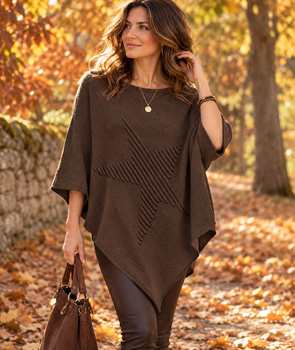 Poncho Etoile choco
