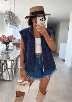Gilet Julia bleu