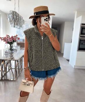 Gilet Julia kaki
