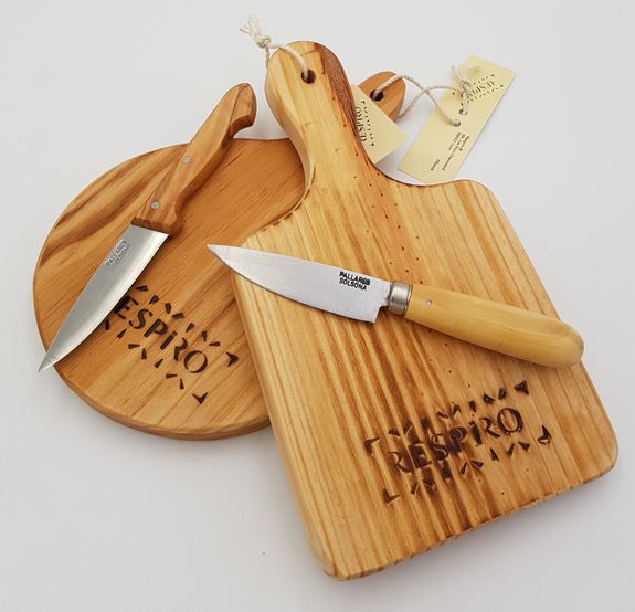 Couteau Pliant acier et manche en bois d'Olivier 7261 Couteau Pliant acier et manche en bois d'Olivier 7261
