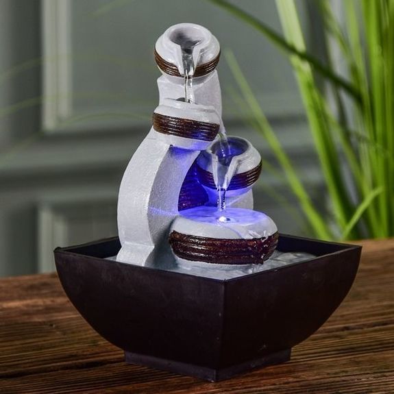 FONTAINE D'INTÉRIEUR CASCADE électrique led EUR 67,00 - FR FONTAINE D'INTÉRIEUR CASCADE électrique led EUR 67,00 - FR