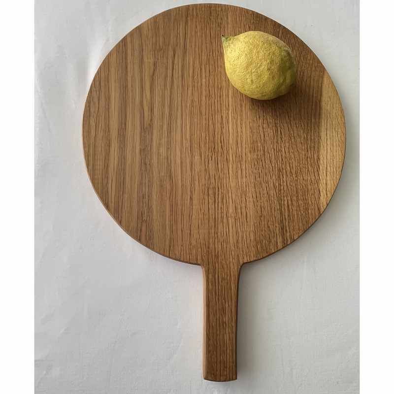 Planche à découper en bois massif ronde