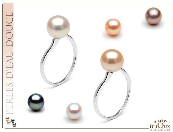 Bague Argent 925 et perle de culture REF:BG-VAGUE-AG-OD