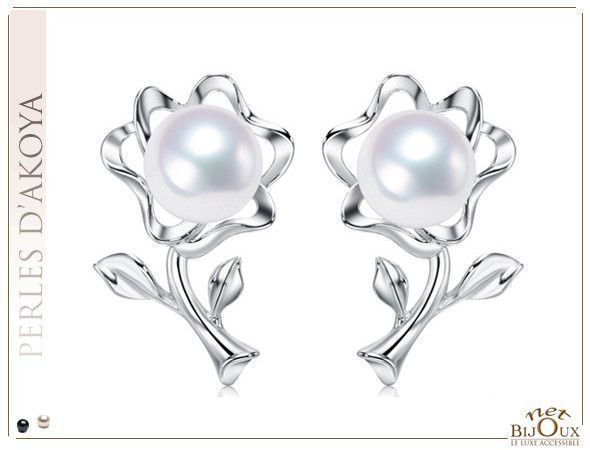 Boucles d'Oreilles REF: BO-FLEURS-AG-AK